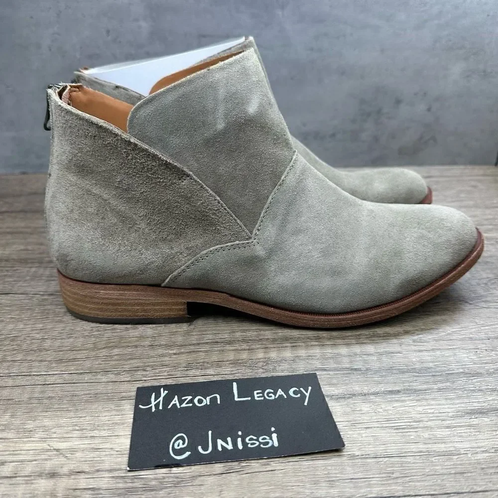 Kork-Ease~Women’s~Taupe Marmotta Suede “Ryder” Slip-On Ankle Bootie~Size 11M‎
